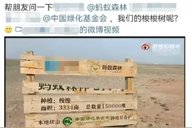 梭梭树种植区看不到树？蚂蚁森林回应“假种树”质疑图片
