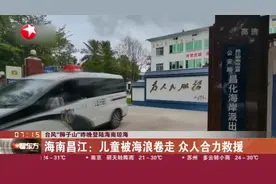 台风“狮子山”昨晚登陆海南琼海：海南昌江——儿童被海浪卷走  众人合力救援视频封面