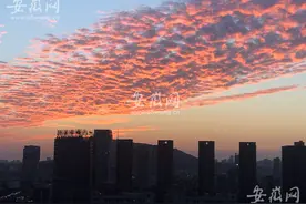 合肥天空出现绚烂晚霞（图）图片