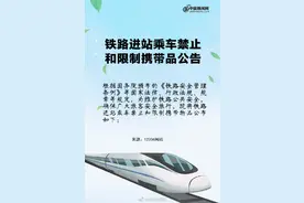 铁路进站乘车禁止和限制携带品清单图片