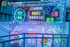 上海黄浦的江南造船厂旧址上，一座滨江滑板极限公园开园图片