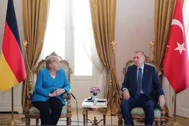 德国总理默克尔访问土耳其图片