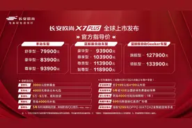 长安欧尚X7 PLUS 正式上市，7.99-13.39万元，并提供3000元尝鲜基金图片