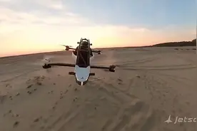 瑞典推出电动垂直起降单人飞行车，属超轻型飞机无需飞行执照图片