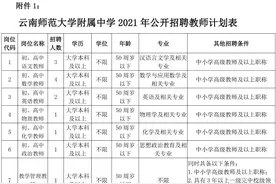 事业编！云南师大附中招老师啦，赶紧来报名图片