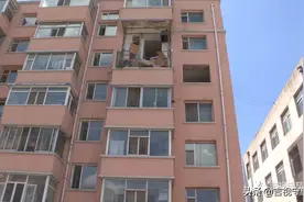 记者再访阳台掉落小区：全楼燃气全部停用图片