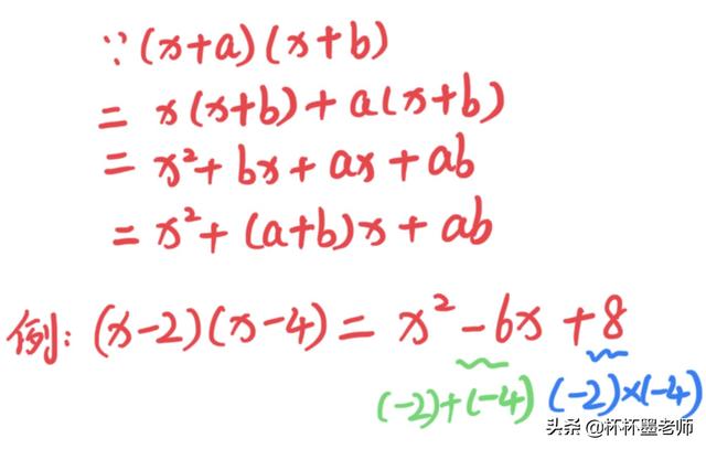 十字相乘法（十字相乘法）