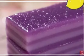 夏日开胃甜点——紫薯千层糕图片