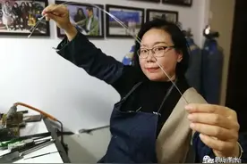 邹爱云，灯工铺丝第一人图片