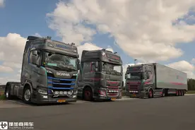 一则关于欧洲女性卡车司机的故事，Desiree Bron和她的卡车大家庭图片