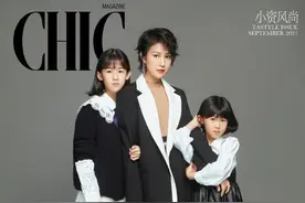 鲍蕾母女仨合体登封，12岁贝儿腿瘦得过分膝盖突兀，颜值胜过妹妹图片