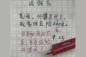 小学生和大学生的请假条火了，一个比一个有创意，老师：人才图片