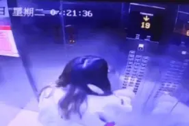 恐怖！电梯从35层骤降！女子一个动作就死里逃生…图片
