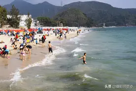 每次去深圳海滨公园都绕开大梅沙、小梅沙，驱车前往官湖海岸图片