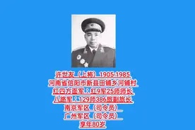 河南省新县开国将军（共40名）十大将军县排第七图片