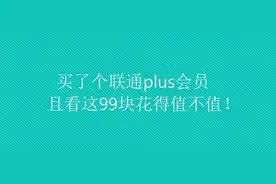买了个联通plus会员，来看这99块花得值不值图片