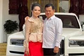 柬埔寨一富婆宣布离婚，前夫出家为僧图片