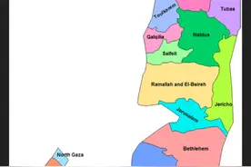 巴勒斯坦加沙地带面积最大的汉尤尼斯省：管3市、3镇、1营、6乡村图片