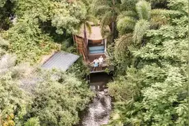 藏在河源爱心岛上的温泉民宿，巴厘岛风情小别墅，私家泡池，惊艳图片