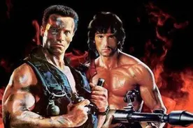 肌肉硬汉，施瓦辛格VS史泰龙，一生最好的对手图片