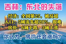 吉林3季报：GDP全国25强，2城破千亿，梅河口最猛，6城房价在下跌图片