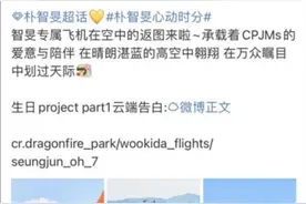 顶风作案？中国粉丝为韩星朴智旻花百万“定制飞机”应援庆生，相关账号被禁言图片