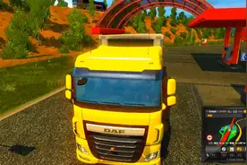 欧洲卡车模拟2：已经在服务区休息好了，应该快到沈阳了吧