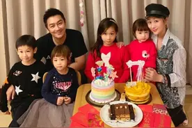 豪宅都住不起了还要生5胎？陈浩民老婆也太拼了图片
