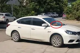 扬州“砖头哥”抛砖惩戒乱停车，多车“中招”图片