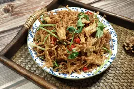 自从学会金针菇的这个做法，孩子每天点名要吃，鸡肉味嘎嘣脆图片