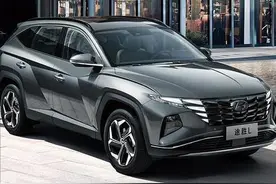 韩系与德系的跨级PK，现代途胜L对比大众探岳图片