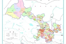 甘肃省有哪些县不通铁路？（附甘肃省最新标准地图）图片