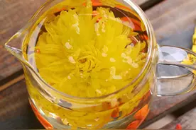 金丝皇菊蜂蜜柠檬茶图片