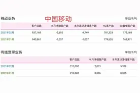 中国移动咋了？今年前两月又流失近500万手机用户图片