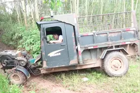 这种拖拉机才是广西神车，四驱动的号称爬山王，跑山路很给力