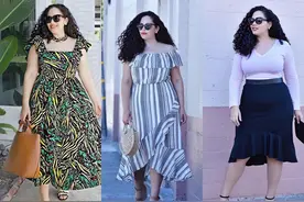 160斤的大码博主，4条法则教你“瘦身穿搭”，穿衣楷模名不虚传图片