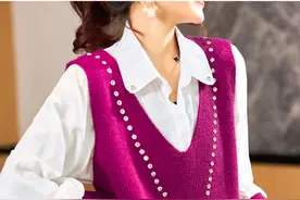 又火一女装，叫“假两件”，建议肩宽体胖女人穿，元旦穿优雅唯美图片