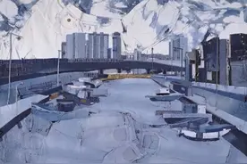 韩国妹子用牛仔裤作画，一条牛仔卖180万，竟还有人抢着要？图片