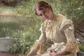 丹麦女画家Bertha Wegmann暖人的画作图片