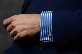 穿了这么久的衬衫，用过定制袖扣吗？图片