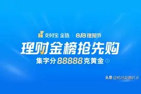 理财金榜抢先购！集字分88888克金图片