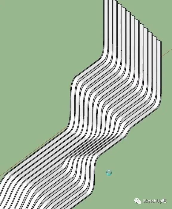 最浪的奇葩楼梯建模,SU依然轻松搞定?