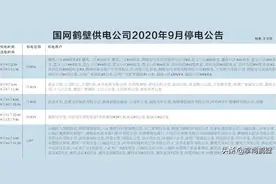 鹤壁9月这些地方计划停电，请相互转告图片