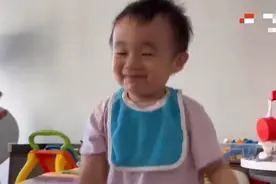 古巨基1岁儿子长大了！Kuson数数奶音软萌，虎头虎脑大眼像足父亲图片