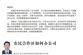 张天佐：农民合作社如何办公司图片