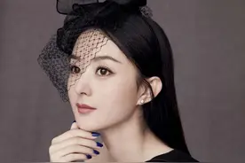 赵丽颖身穿黑色露肩裙配小礼帽，优雅又端庄图片