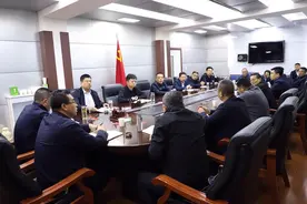 武山县委书记王新强 县委副书记、代县长王志成与南京矿山党委书记王庆元对接合作事宜图片