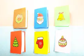 超可爱的圣诞本子，一张A4纸就能做一本，超级简单的做法