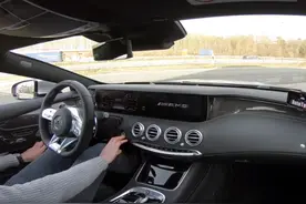奔驰S63 AMG coupe  马力德国不限速路加速展示图片