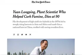 全球各界缅怀袁隆平：他把希望的种子播撒到世界各地图片